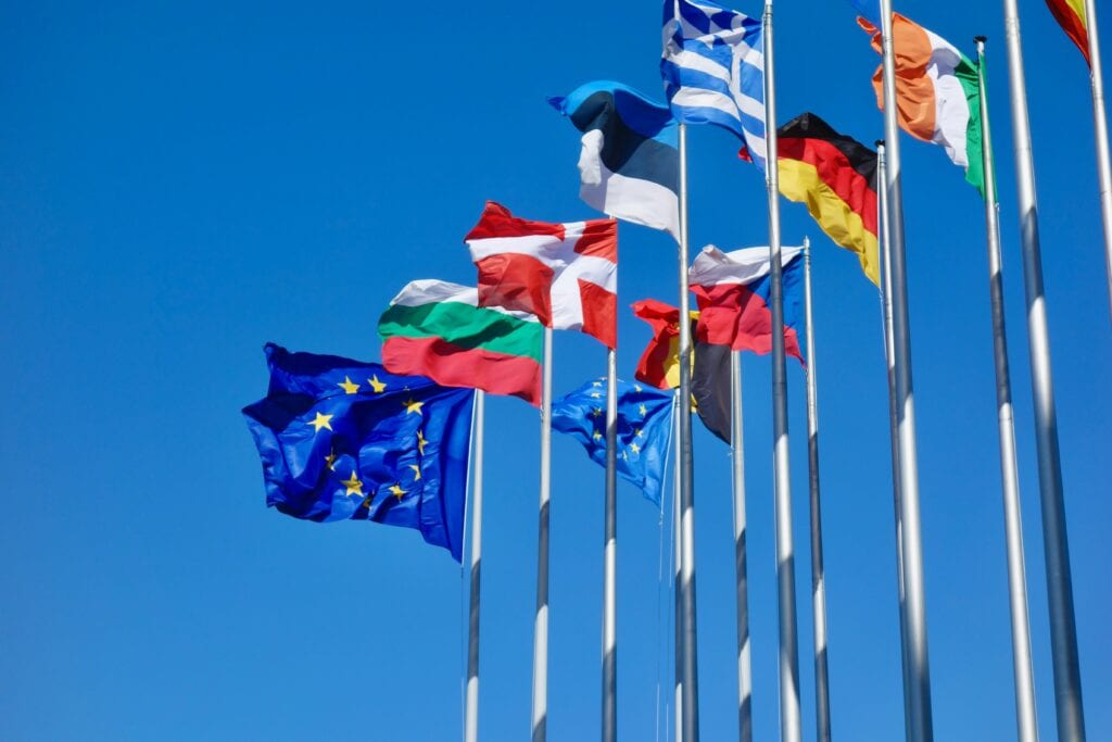 Flags of countries in the europea union