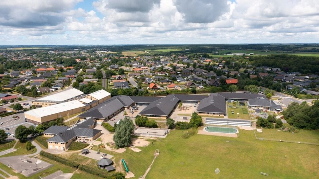 Luftfoto af Aars i Vesthimmerland