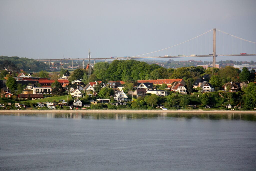 Fredericia seen across the water