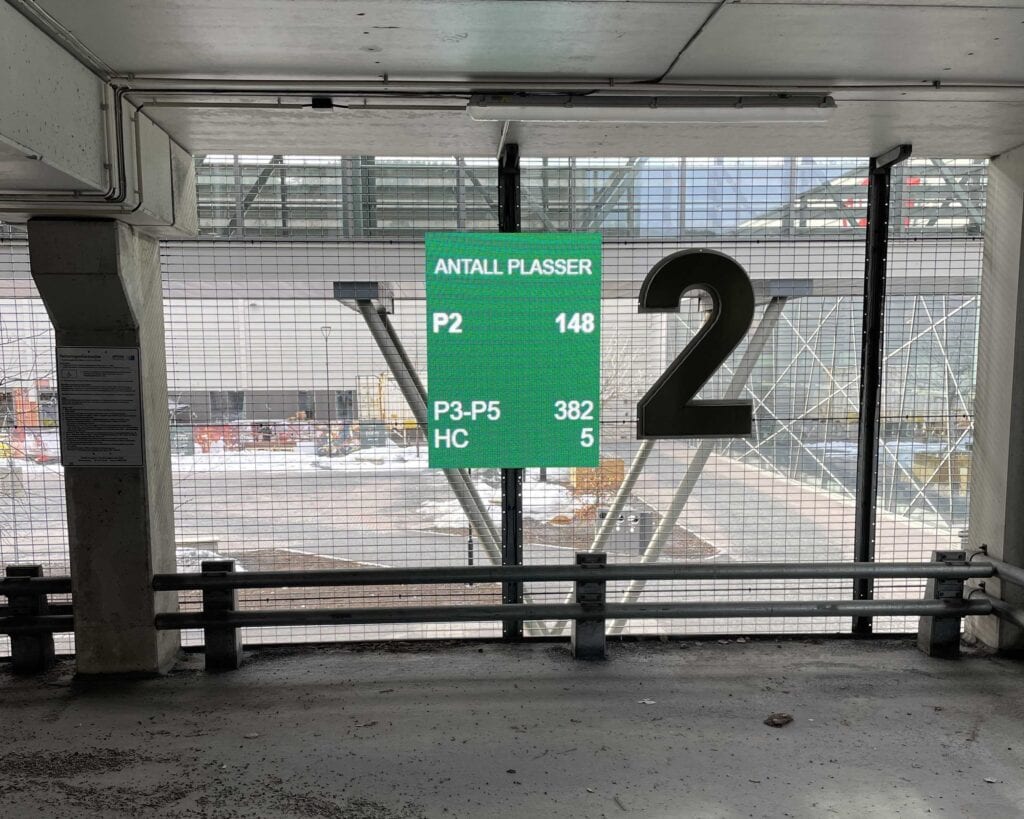 Gulskogen - Digital Parking Sign