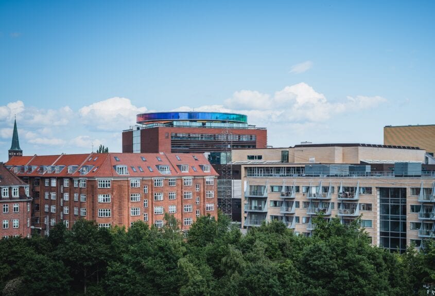 Buildings in Aarhus city centre