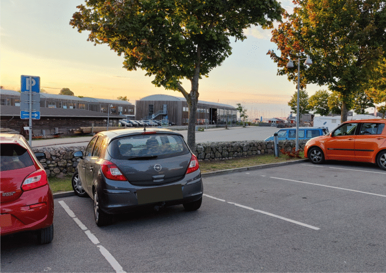 Parking area at the Viking Ship Museum in Roskilde